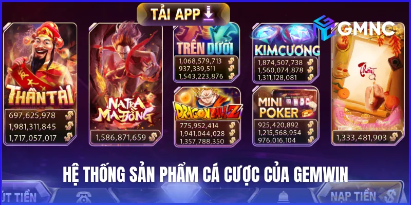 Các sảnh cá cược đa dạng và chất lượng của cổng game